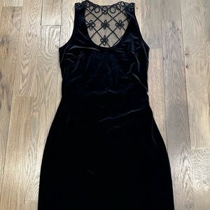 Jessica McClintock for Guinne Sax velvet cocktail/prom/homecoming dress